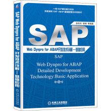 《sapwebdynproforabap开发技术详解——基础应用操作系统》[49M]百度网盘|pdf下载|亲测有效