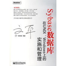 《Sybase数据库在UNIX、Windows上的实施和管理文平,杨丽英》[53M]百度网盘|pdf下载|亲测有效